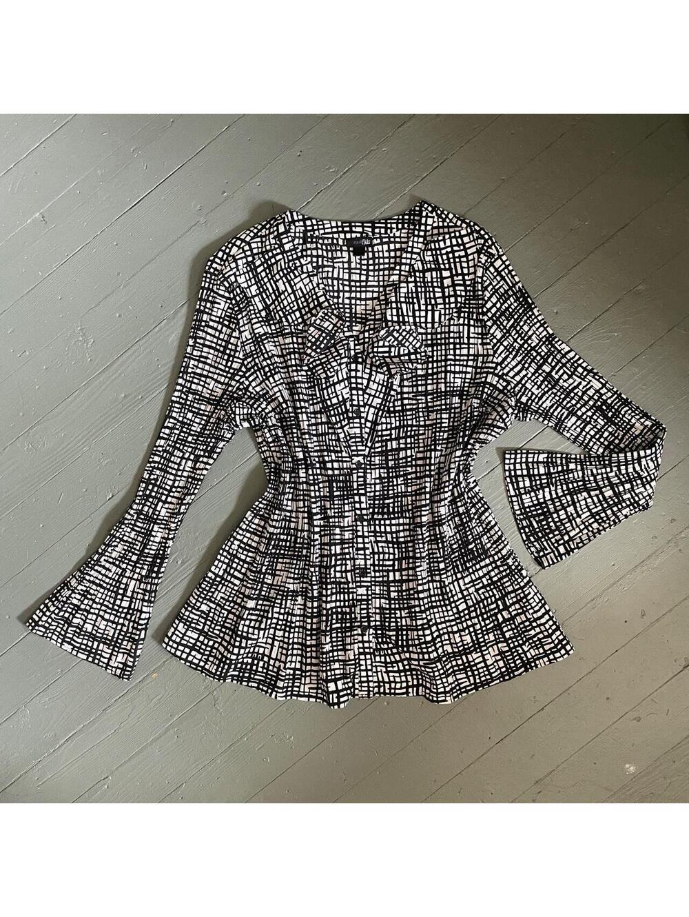 East 5th Women's Black and Multi Shirt